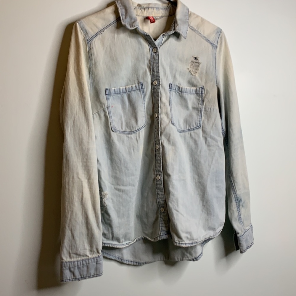 Distressed button up - Picture 2 of 5
